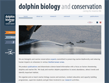 Tablet Screenshot of dolphinbiology.org